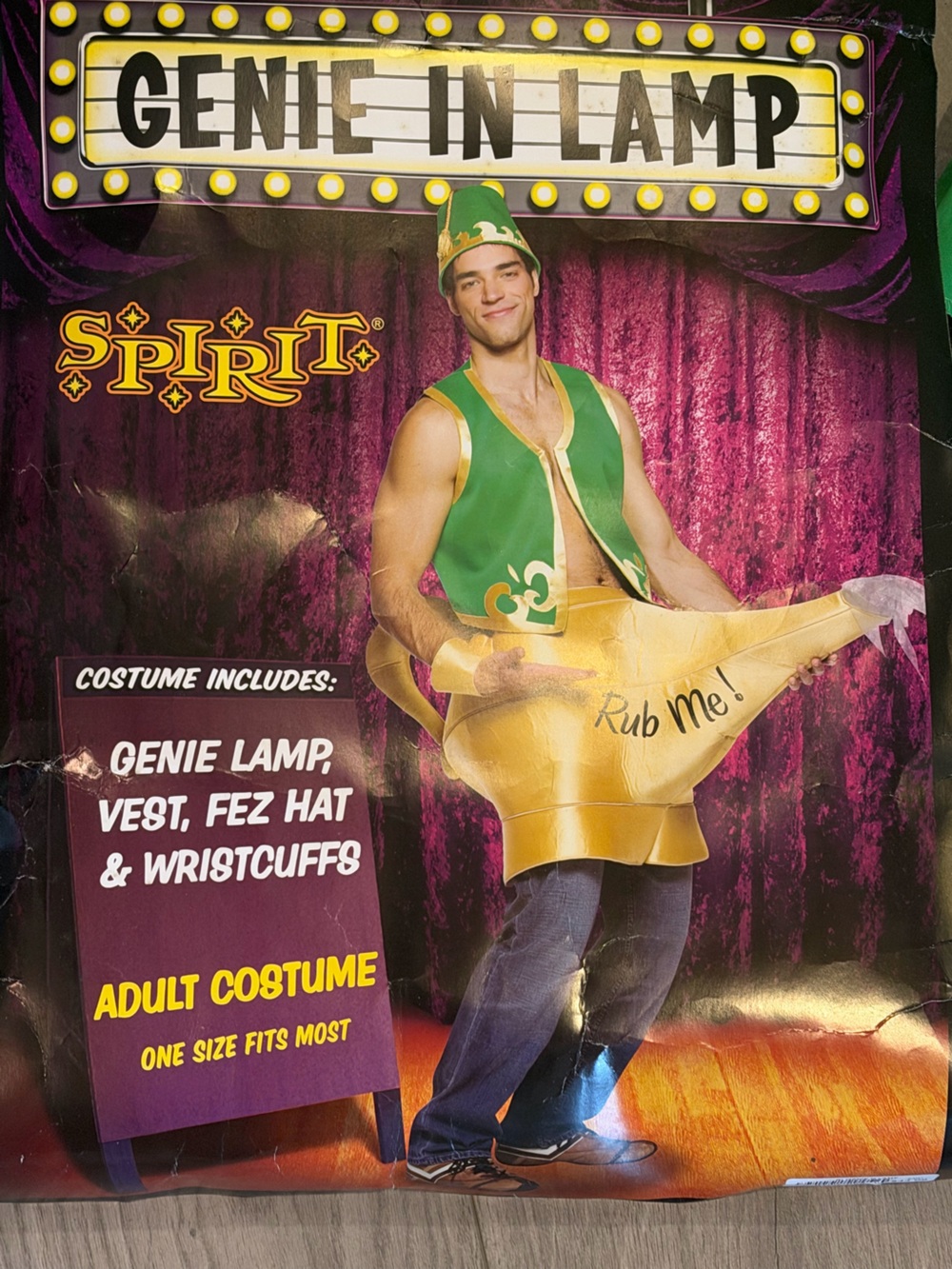 Spirit Halloween Genie in Lamp Party Costume, One size